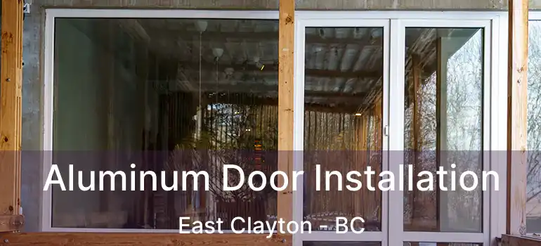  Aluminum Door Installation East Clayton - BC
