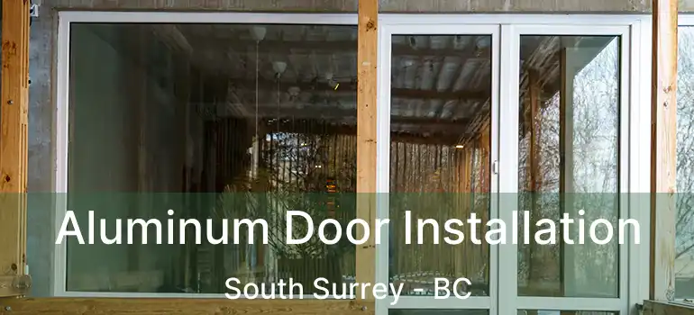  Aluminum Door Installation South Surrey - BC