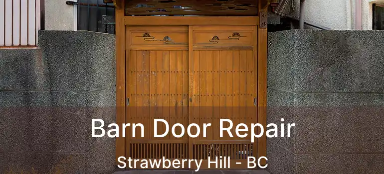  Barn Door Repair Strawberry Hill - BC
