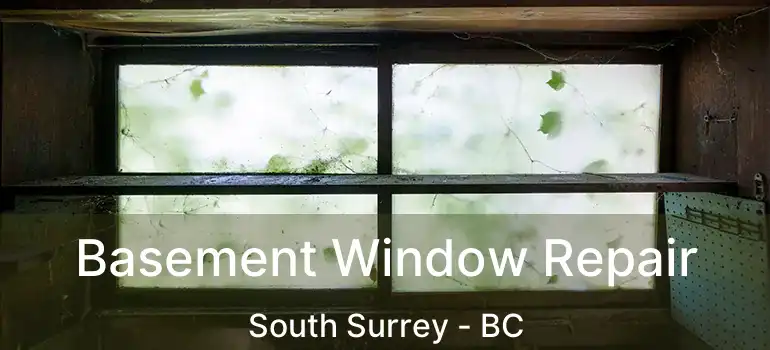  Basement Window Repair South Surrey - BC
