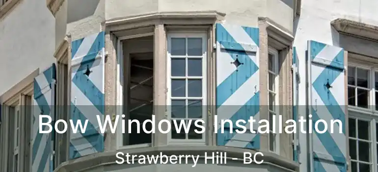  Bow Windows Installation Strawberry Hill - BC