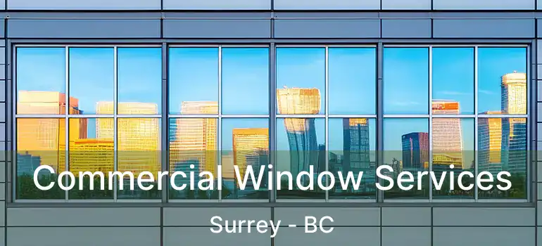  Commercial Window Services Surrey - BC