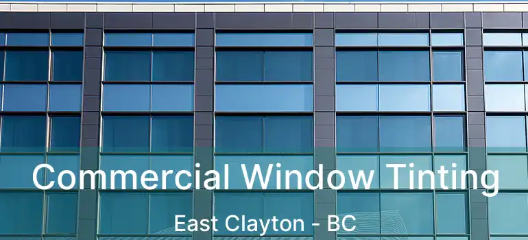  Commercial Window Tinting East Clayton - BC
