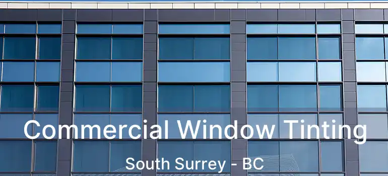  Commercial Window Tinting South Surrey - BC