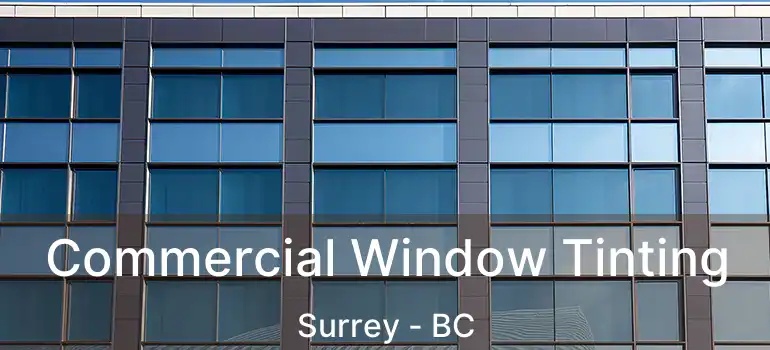  Commercial Window Tinting Surrey - BC