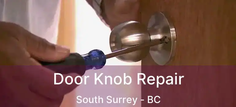  Door Knob Repair South Surrey - BC
