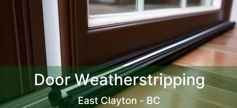  Door Weatherstripping East Clayton - BC