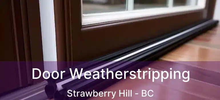  Door Weatherstripping Strawberry Hill - BC