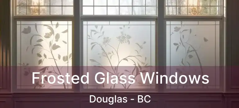  Frosted Glass Windows Douglas - BC