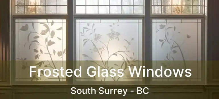  Frosted Glass Windows South Surrey - BC