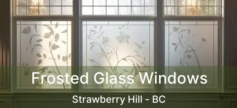  Frosted Glass Windows Strawberry Hill - BC