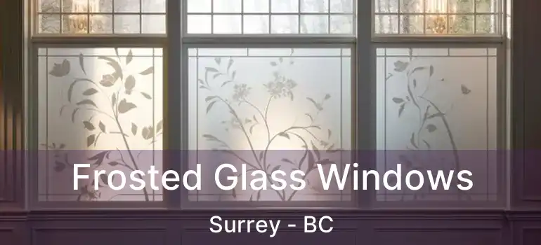  Frosted Glass Windows Surrey - BC