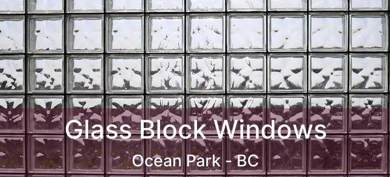  Glass Block Windows Ocean Park - BC