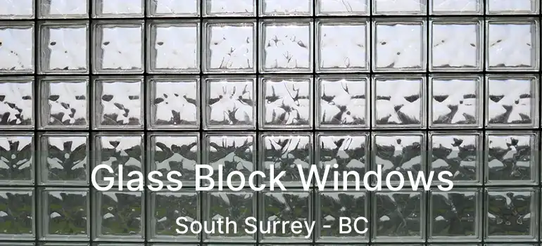  Glass Block Windows South Surrey - BC