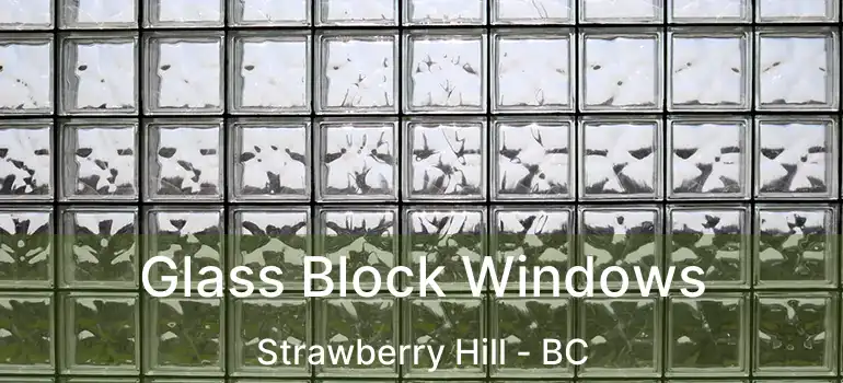  Glass Block Windows Strawberry Hill - BC