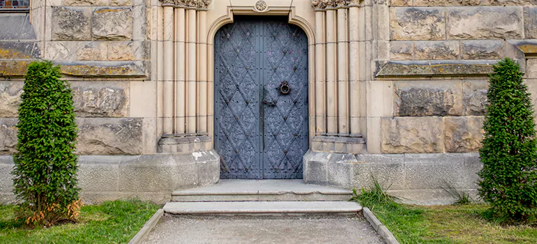 Traditional Double Front Doors in Surrey, British Columbia