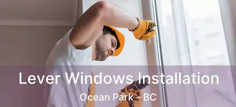  Lever Windows Installation Ocean Park - BC
