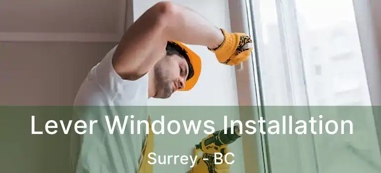  Lever Windows Installation Surrey - BC