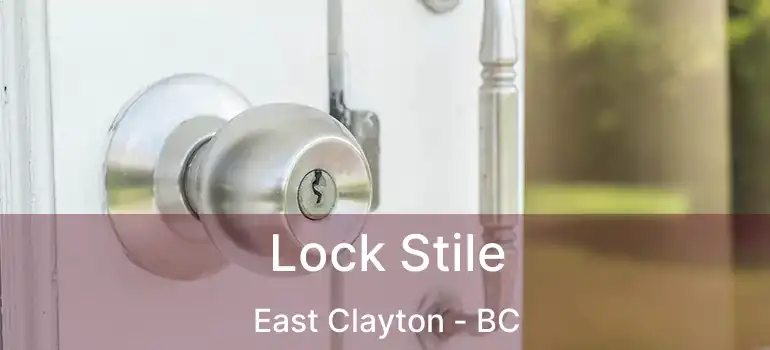  Lock Stile East Clayton - BC