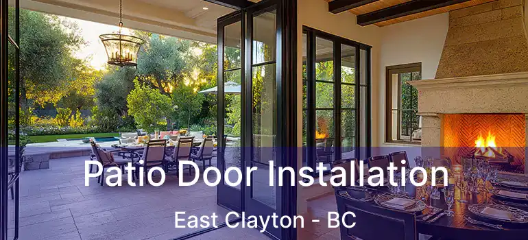  Patio Door Installation East Clayton - BC