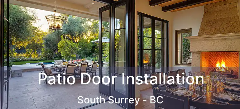  Patio Door Installation South Surrey - BC