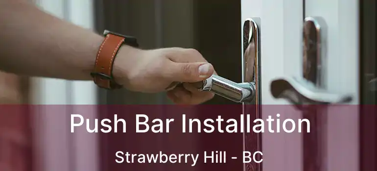  Push Bar Installation Strawberry Hill - BC