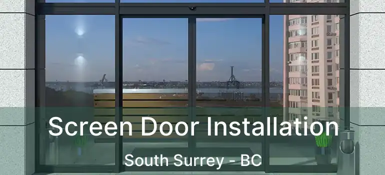  Screen Door Installation South Surrey - BC