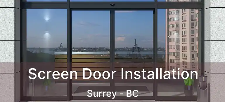  Screen Door Installation Surrey - BC