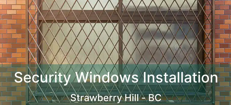  Security Windows Installation Strawberry Hill - BC