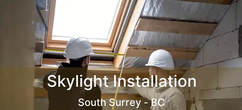  Skylight Installation South Surrey - BC