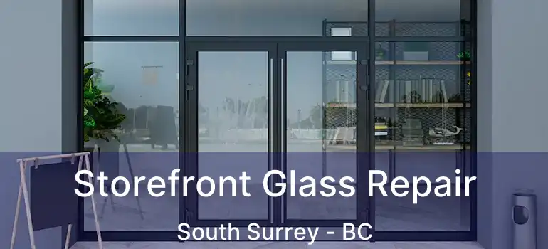  Storefront Glass Repair South Surrey - BC