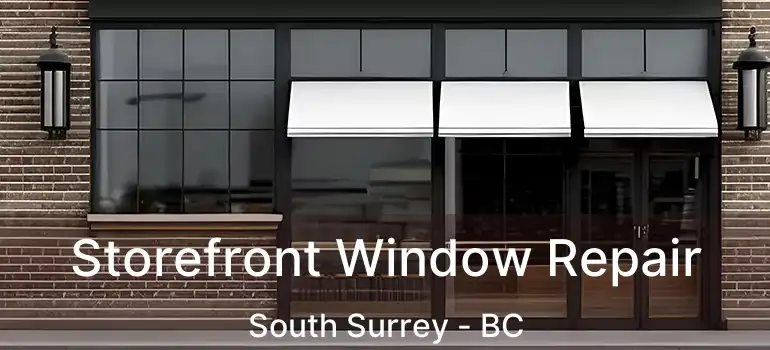  Storefront Window Repair South Surrey - BC