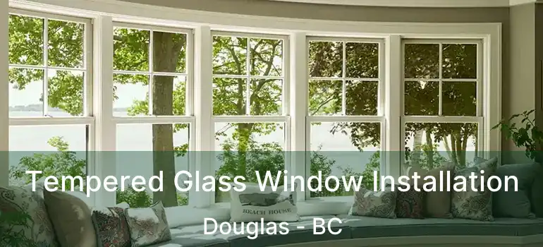  Tempered Glass Window Installation Douglas - BC