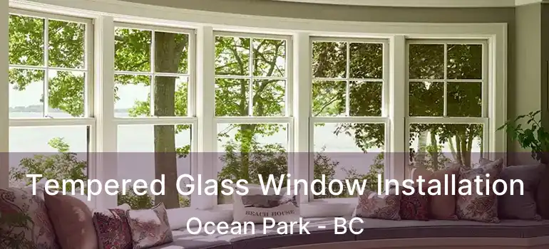  Tempered Glass Window Installation Ocean Park - BC