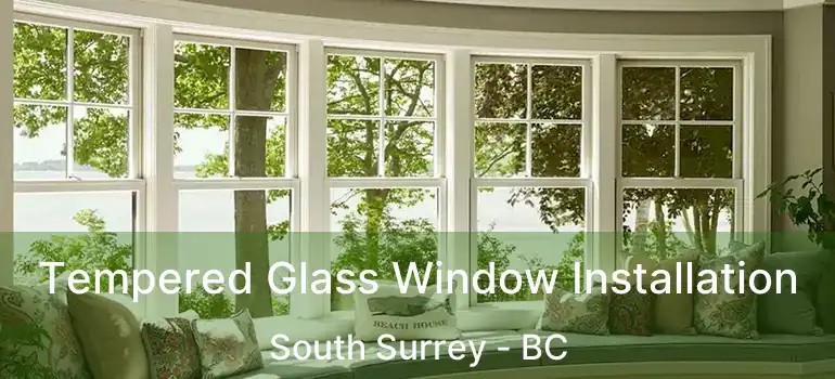  Tempered Glass Window Installation South Surrey - BC
