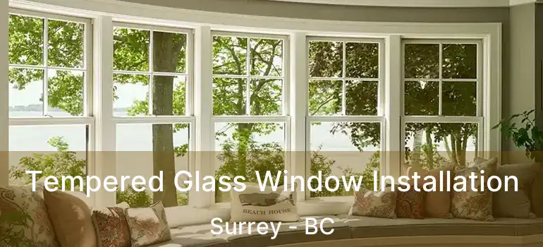  Tempered Glass Window Installation Surrey - BC