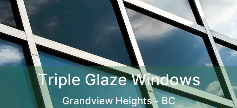  Triple Glaze Windows Grandview Heights - BC