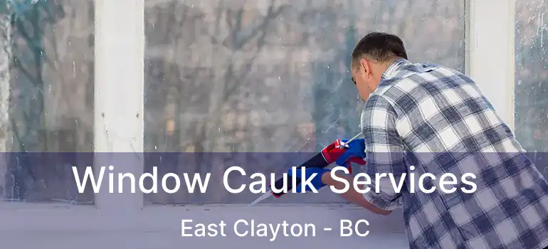  Window Caulk Services East Clayton - BC