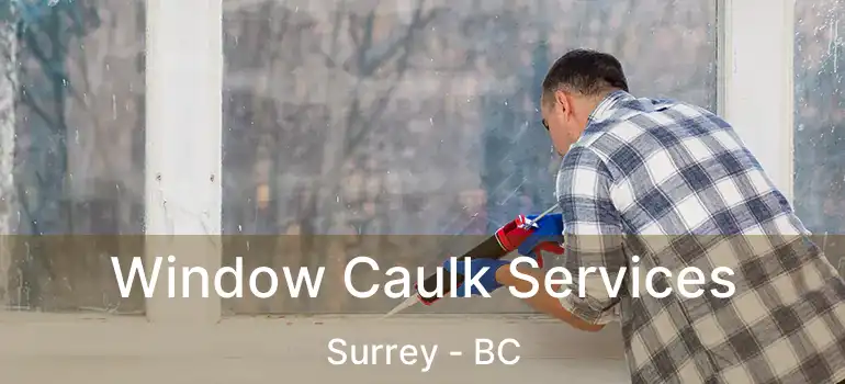  Window Caulk Services Surrey - BC