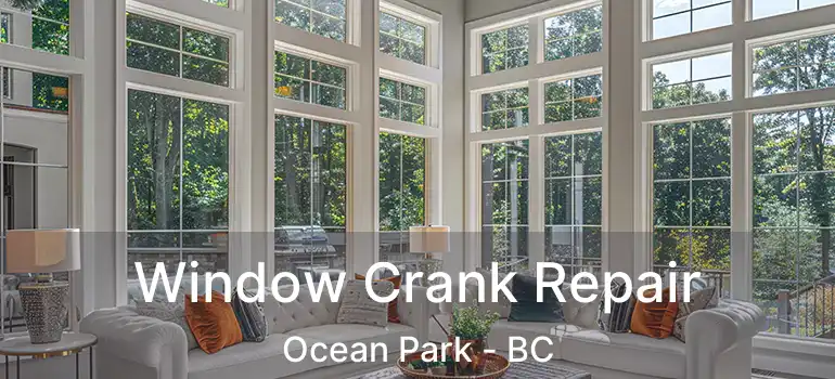  Window Crank Repair Ocean Park - BC
