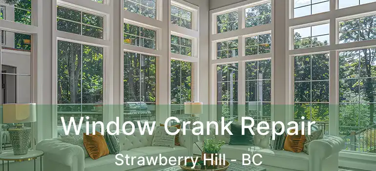  Window Crank Repair Strawberry Hill - BC