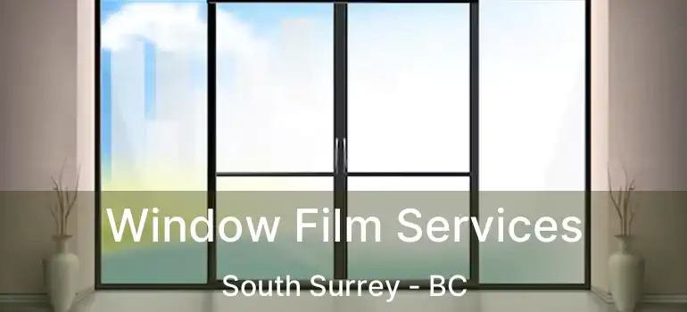  Window Film Services South Surrey - BC