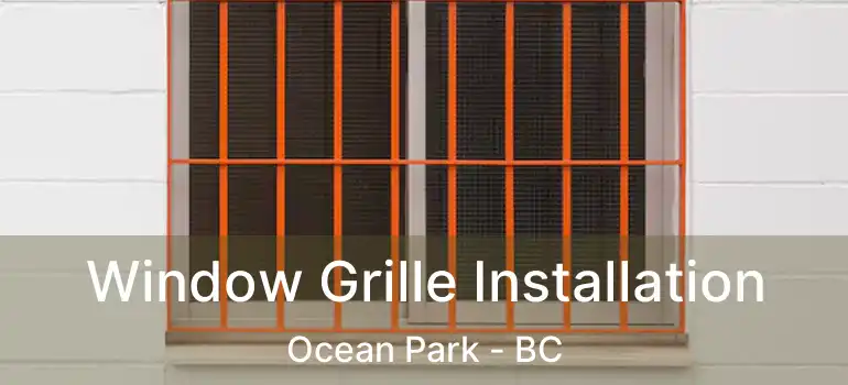  Window Grille Installation Ocean Park - BC