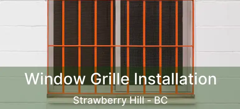  Window Grille Installation Strawberry Hill - BC