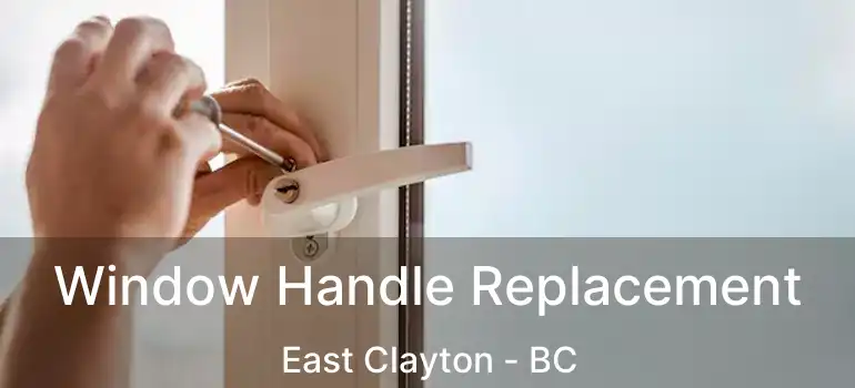  Window Handle Replacement East Clayton - BC