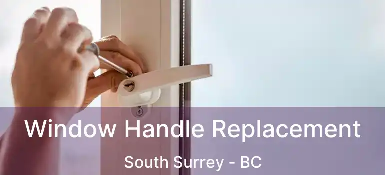  Window Handle Replacement South Surrey - BC