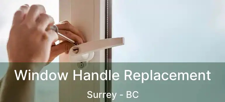  Window Handle Replacement Surrey - BC