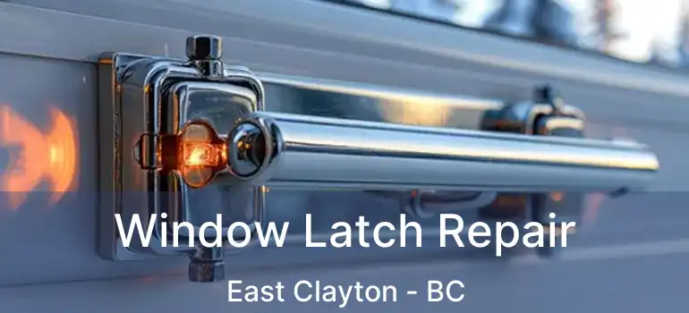  Window Latch Repair East Clayton - BC