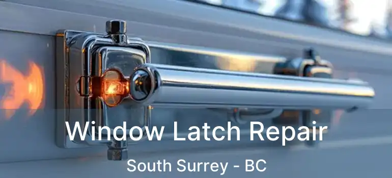  Window Latch Repair South Surrey - BC