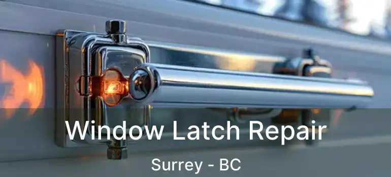  Window Latch Repair Surrey - BC